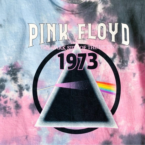 Pink Floyd Women’s Tie-Dye Crop Top - “The Dark Side of the Moon” Design, Size M - Picture 8 of 8